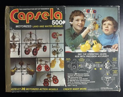 Capsela 500   Motorized Constructions Set aus 1978 vintage  