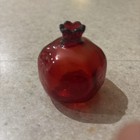 Red Glass Pomegranate Bud Vase Small — photo 1