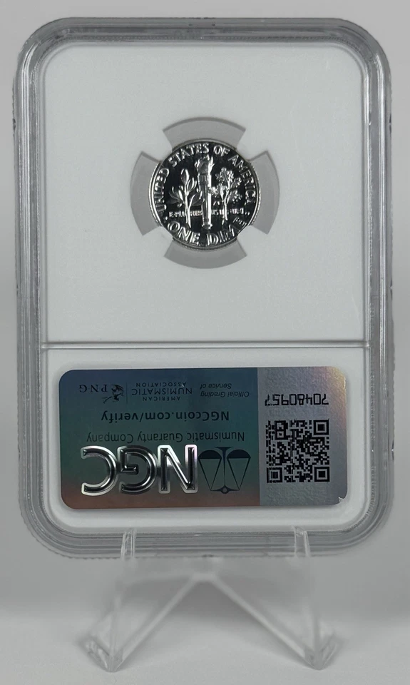 1956 Proof Roosevelt Dime 10c NGC PF68 DDO Brilliant Uncirculated - Image 2 of 3