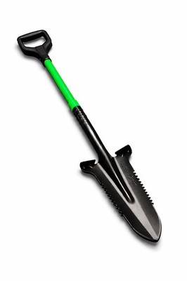Profi Gartenspaten Carbonstahl 115 cm   Wurzelspaten mit Sägekante D-Griff