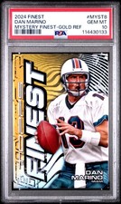 2024 TOPPS FINEST MYSTERY FINEST GOLD REFRACTOR #MYST8 DAN MARINO 1/10 PSA 10