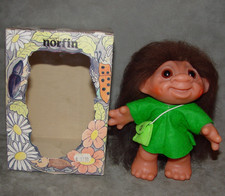 Muñeca Troll 6" Norfin Dam Seed Troll 725 Hecha en Dinamarca 1984 con Caja Ultra Rara