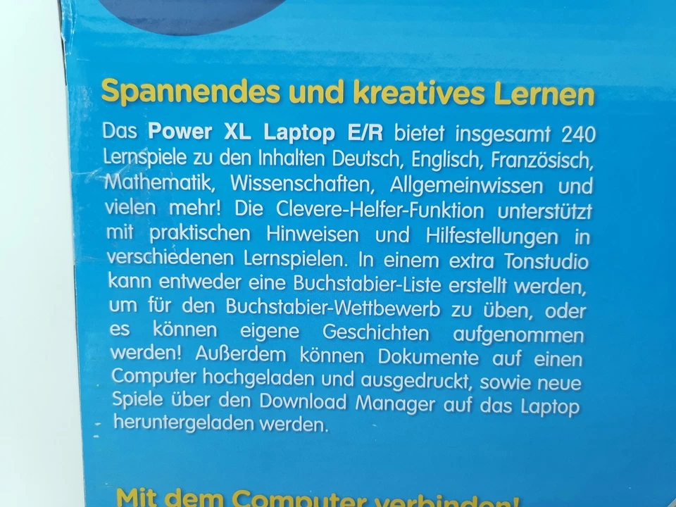 VTech Power XL Laptop E/R Lernspielzeug Laptop Kinder Grau 80-117904 B-Ware - Bild 3 von 4