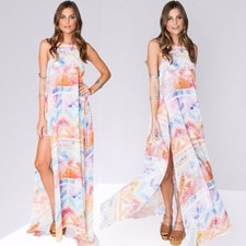 SHOW ME YOUR MUMU Bronte Salvation Mountain Maxi Dress Beach Cruise Tropical