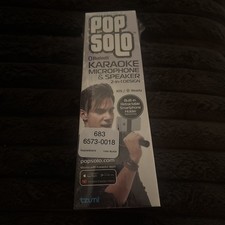 Pop Solo Bluetooth Karaoke Microphone - Black