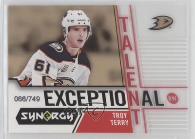 2018-19 Upper Deck Synergy Exceptional Talent 66/749 Troy Terry #ET-26 0sw9