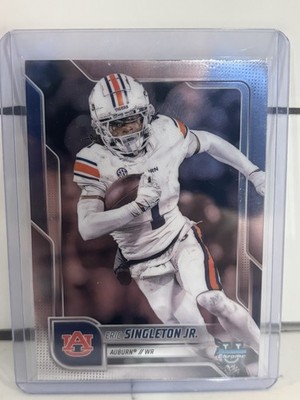 Topps Bowman University Chrome Eric Singleton Jr. #186 Auburn NCAA Football Card