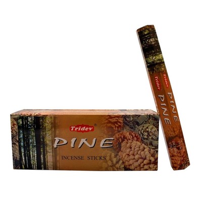TRIDEV Pine Agarbatti Handcrafted Masala Incense Sticks 6 Packs of 20Stick