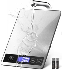 Food Scale - 15kg/33lb Digital Kitchen Scale with Full-View LCD Display, Gram...