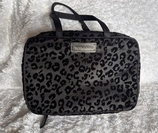 Victoria  s Secret Black Leopard Makeup Train Case  Bonus Fashion Show Pouch