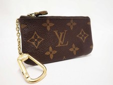 LOUIS VUITTON Monogram Key Pouch Case Coin Purse M62650 Browns Vintage