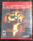 Brand New Factory Sealed Resident Evil 5 PlayStation 3 PS3 Greatest Hits Capcom