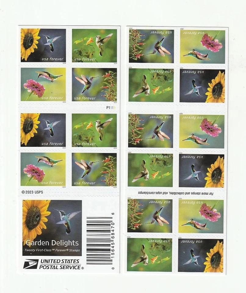 🌸 🌷USPS sheet /Booklet OF Forever Stamps Floral Retired Unused🪻🪴 - Image 4 of 4