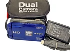 Sanyo Xacti VPC-TH1GX Dual Camera Digital Video Camcorder HDMI Vintage Blue Rare