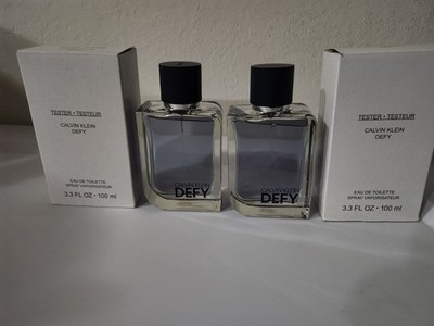 TWO NEW CALVIN KLEIN DEFY EAU DE Toilette (TESTER) 3.3 OZ