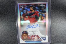 2023 Topps Chrome Update Oscar Gonzalez Autographs Refractor /499 RC