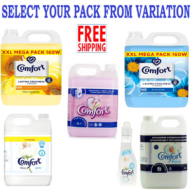 Comfort Fabric Conditioner SOFTENER 5L Sunshiny Days Blue Skies PURE ...