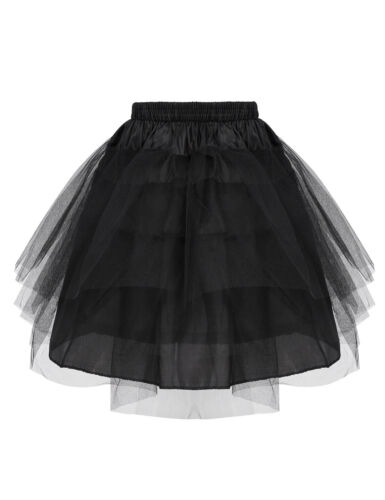 Kids Girls Tutu Skirts Layered Tulle Skirts Dance Costumes Birthday Dress Up - Picture 76 of 98