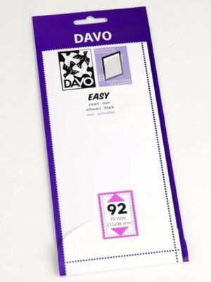 DAVO 41092 Easy Mounts Streifen schwarz Z92 (215 x 96) 10-tlg.