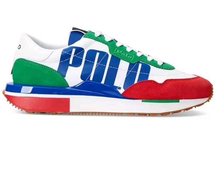 Polo Ralph Lauren Men's Train 89 Logo Colorblocked Lace-Up Polo Ralph Lauren Men's Train 89 Logo Colorblocked Lace-Up