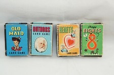 1950'S WHITMAN Peter Pan Mini Card Games Old Maid Crazy 8 Hearts Authors