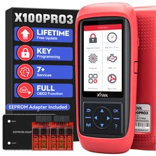 XTOOL X100 PRO3 Auto OBD2 Scanner 7+ Services ABS Bleeding Oil Light EPB SAS