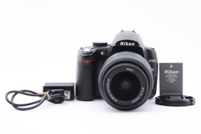 Good】Nikon D5000 12.3MP Lens Kit Digital SLR Camera Black W
