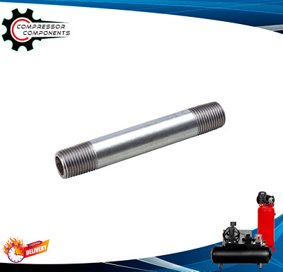 1/4'' MNPT X 3'' Long Threaded Galvanized Pipe Nipple
