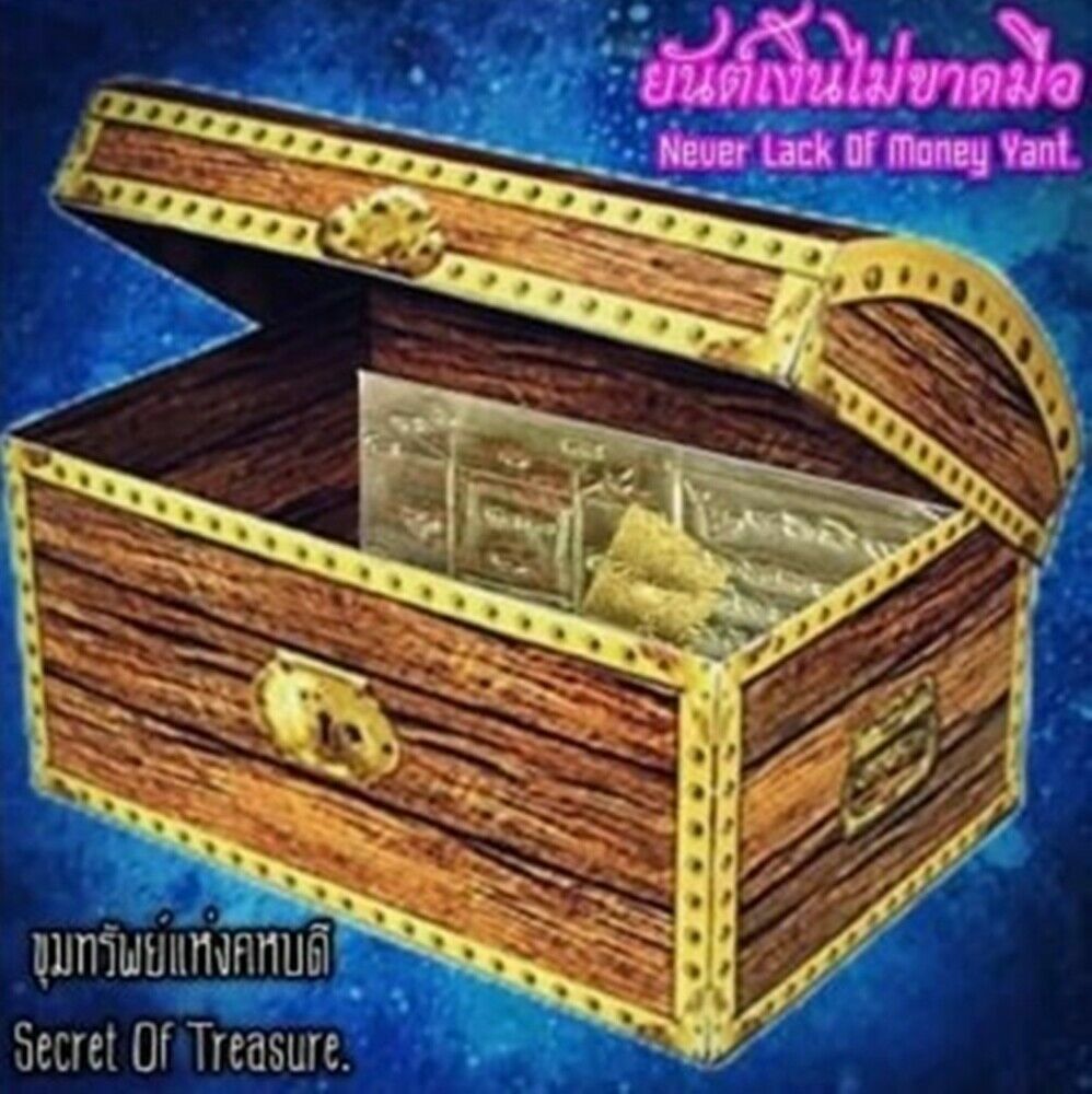 Thai Yant Money Never Lack Arjarm O Amulet Magic Talisman Business Luck