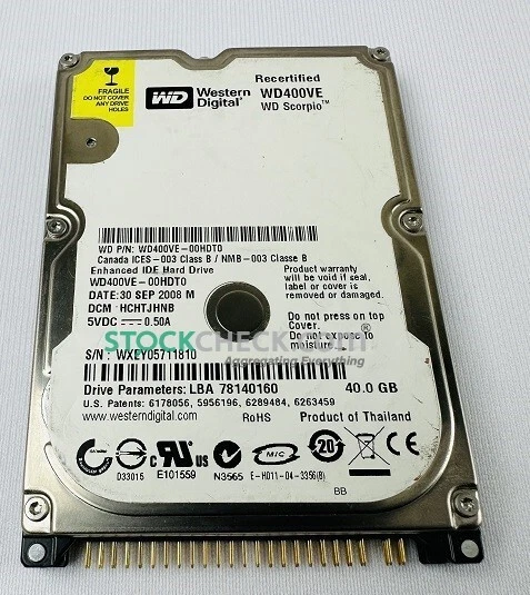 Western Digital WD400VE-00HDT0 Hard Disk Drive - Image 2 of 4