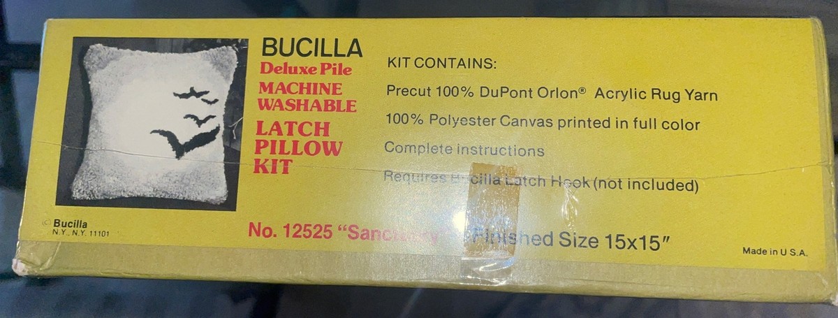 ライオン VINTAGE Halloween Bucilla LATCH PILLOW KIT SANCTUARY 15x15