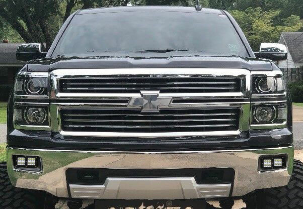 2015 silverado led pod fog lights Amazon.com: iJDMTOY White LED Pod Light Fog Lamps Compatible with 2015-19  GMC Sierra 2500 3500 HD, Includes 20W High Power LED Cubes, Foglight Bezel  Covers, Fog Location Mounting Brackets & Switch Wiring : Automotive main image 0