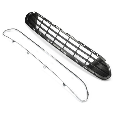 For Ford Fusion 2010 2011 2012 Front Bumper Lower Grille + Chrome Molding Trim