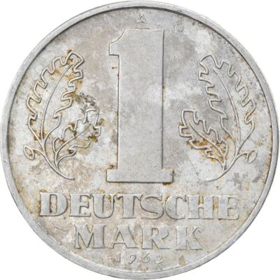 German Democratic Republic 1 Deutsche Mark Coin | Oak Leave | KM13