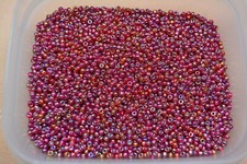 Miyuki Seed Beads 8/0 - Silver lined Ruby AB