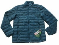 Herren Jacke Kunstfaserjacke Gesteppt Petrolblau Blau Grau Ock Gr. M Neu