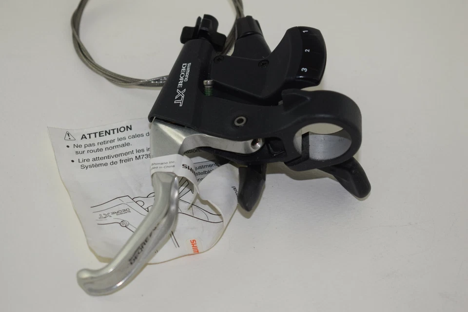 Shimano Deore XT st-m739 Left Front shifter brake lever 3 speed Vintage NOS - Image 2 of 4