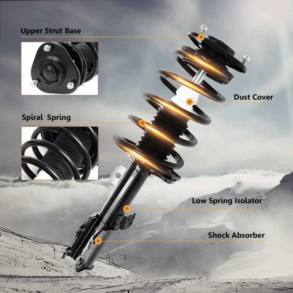 Vextone Front Struts for 2003-2008 Toyota Matrix Pontiac Vibe W/ coil sping - Imagem 2 de 4