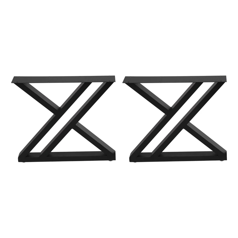 Par de patas de mesa de metal de 16" de alta resistencia hágalo usted mismo patas de mesa de centro de comedor patas de escritorio de acero Foto 4 de 4