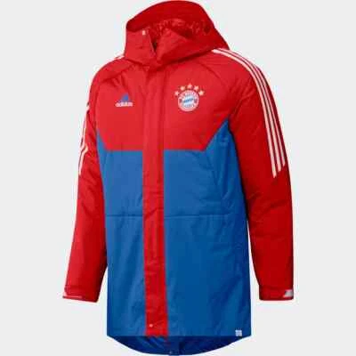 Adidas FC Bayern München Teamline Veste de Stade Rouge NEU OVP [GR. S / M] Homme - Photo 1/2