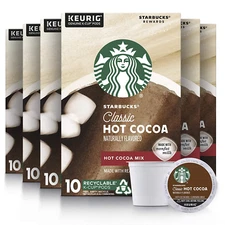 Starbucks Hot Cocoa K-Cup Coffee Pods Hot Cocoa for Keurig Brewers 10ct Pack 6