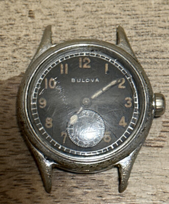 VTG 1940s WWII ERA Bulova Watch Ordnance Department USA 76804