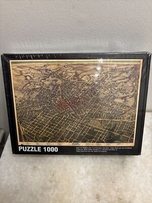 Bird's Eye View 1892 Map of Atlanta - 1000 Piece Puzzle NIP 25th Century Games