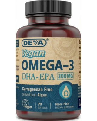 DEVA Omega 3 DHA-EPA 300mg Vegan 90 gels - EXP 05/2027