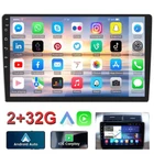 10" Car Radio Apple Carplay Auto Car Stereo Touch Screen Bluetooth Double 2Din