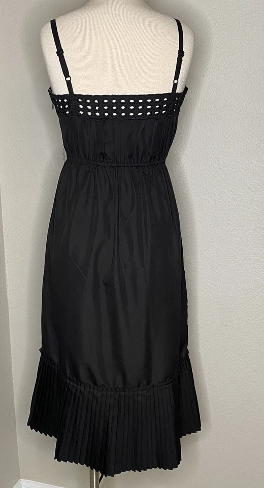Vestido Midi Bitten Talla 6 Correa de Espagueti Cintura Imperio Dobladillo Plisado Nuevo con Etiquetas Foto 3 de 4