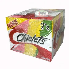 Adams Gum 75 x 2 units - Chiclets Mix flavors Mexican gum 75-pc
