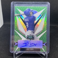 2021 Leaf Valiant Jake Vogel Rookie Green Auto LA Dodgers #BA-JV1