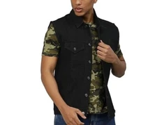 Vest Leather Men's Biker Motorcycle Jacket Men Pockets Concealed Carry Black 20