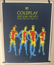 Super Rare Coldplay Poster 2005 Live Show On MTV June 5th Only 50 Made Ames Bros